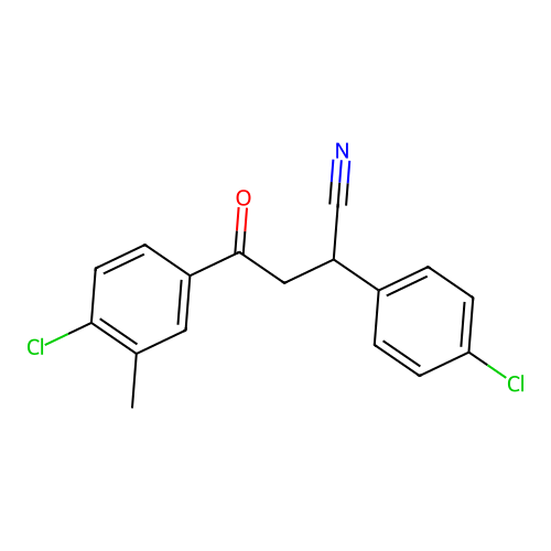 4-(4-Chloro-3-methylphenyl)-2-(4-chlorophenyl)-4-oxobutanenitrile structure