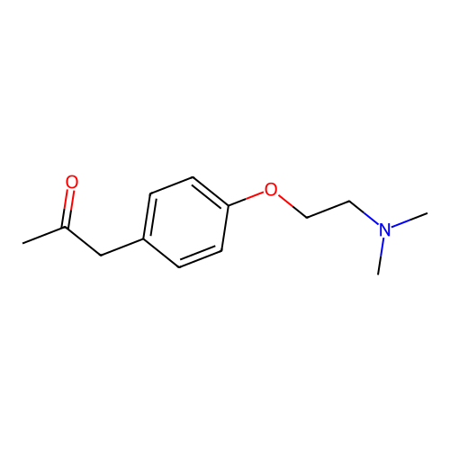 Acetone, 1-[4-(dimethylaminoethoxy)phenyl]- structure