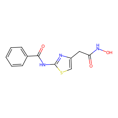 N-(4-Hydroxycarbamoylmethyl-thiazol-2-yl)-benzamide structure