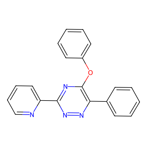 5-Phenoxy-6-phenyl-3-(2-pyridinyl)-1,2,4-triazine structure