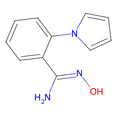 N'-hydroxy-2-pyrrol-1-yl-benzamidine structure