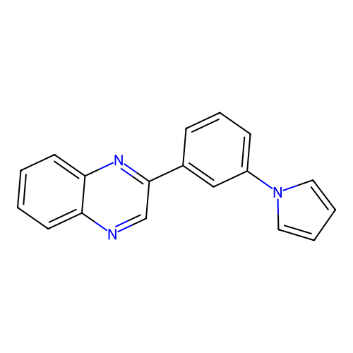 2-[3-(1H-pyrrol-1-yl)phenyl]quinoxaline structure