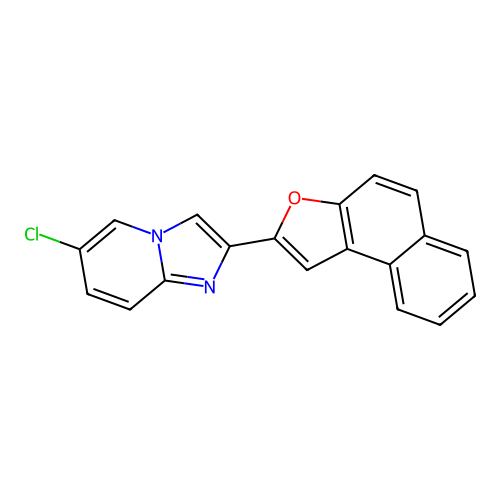 6-Chloro-2-naphtho[2,1-b]furan-2-ylimidazo[1,2-a]pyridine structure