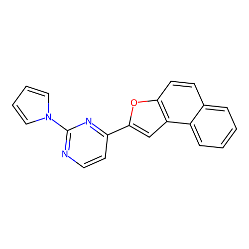 4-naphtho[2,1-b]furan-2-yl-2-(1H-pyrrol-1-yl)pyrimidine structure