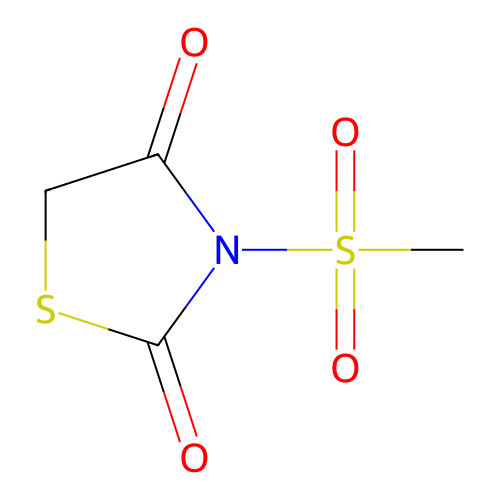 3-(Methylsulfonyl)-1,3-thiazolane-2,4-dione structure