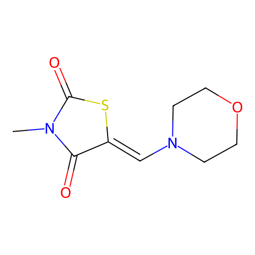 3-Methyl-5-(morpholin-4-ylmethylidene)-1,3-thiazolidine-2,4-dione structure