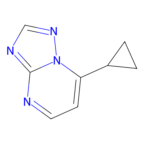 7-Cyclopropyl-[1,2,4]triazolo[1,5-a]pyrimidine structure