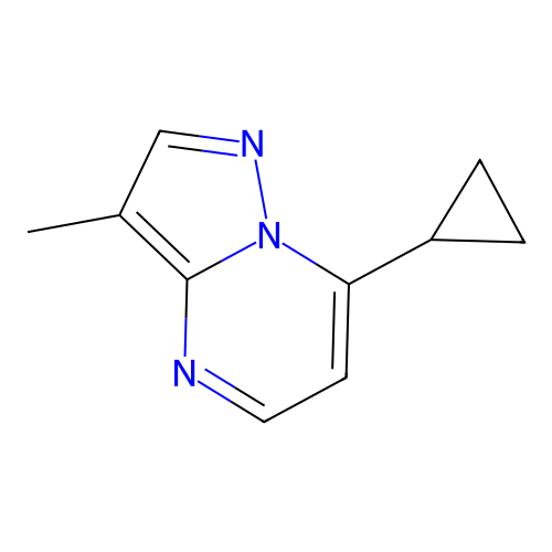7-Cyclopropyl-3-methylpyrazolo[1,5-a]pyrimidine structure