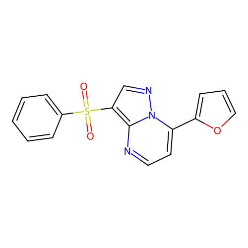 7-(2-Furyl)-3-(phenylsulfonyl)pyrazolo[1,5-a]pyrimidine structure