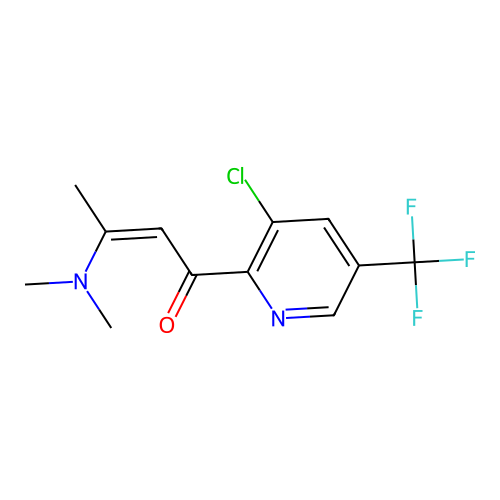 1-(3-Chloro-5-(trifluoromethyl)pyridin-2-yl)-3-(dimethylamino)-2-buten-1-one structure