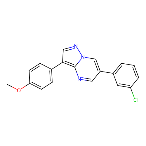 6-(3-Chlorophenyl)-3-(4-methoxyphenyl)pyrazolo[1,5-a]pyrimidine structure