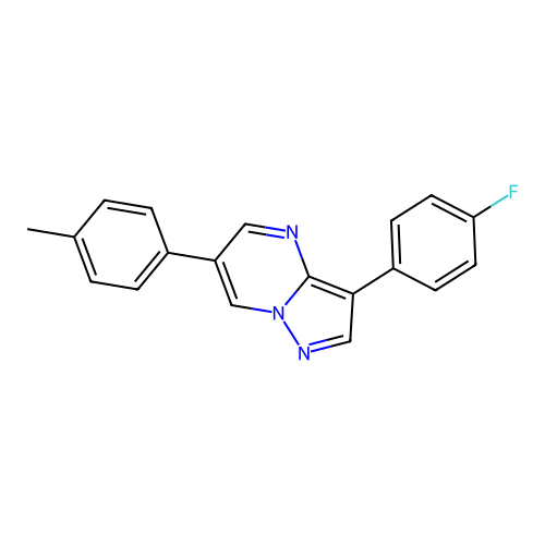 3-(4-Fluorophenyl)-6-(4-methylphenyl)pyrazolo[1,5-a]pyrimidine structure