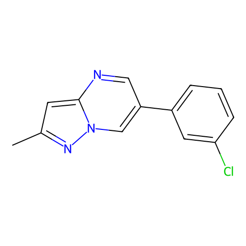 6-(3-Chlorophenyl)-2-methylpyrazolo[1,5-a]pyrimidine structure