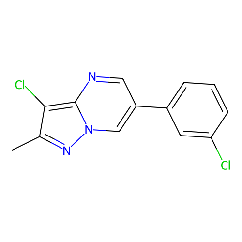 3-Chloro-6-(3-chlorophenyl)-2-methylpyrazolo[1,5-a]pyrimidine structure