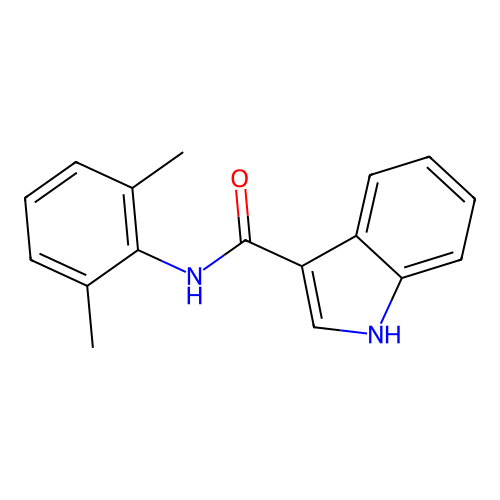 N-(2,6-二甲基苯基)-1H-吲哚-3-甲酰胺 structure