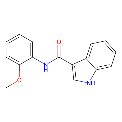 N-(2-methoxyphenyl)-1H-indole-3-carboxamide structure