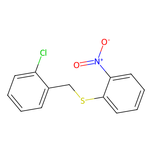 2-Chlorobenzyl 2-nitrophenyl sulfide structure