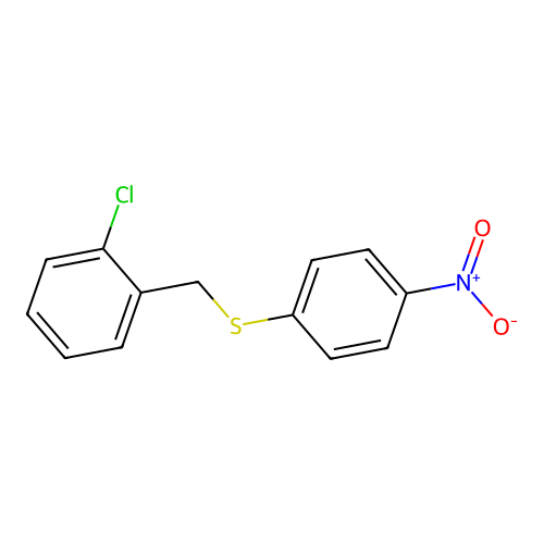 1-Chloro-2-{[(4-nitrophenyl)sulfanyl]-methyl}benzene structure