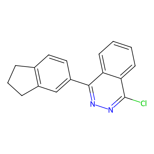 1-chloro-4-(2,3-dihydro-1H-inden-5-yl)phthalazine structure