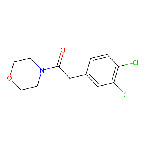 2-(3,4-Dichlorophenyl)-1-morpholino-1-ethanone structure