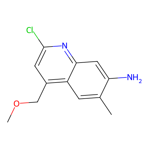 2-Chloro-4-(methoxymethyl)-6-methylquinolin-7-amine structure