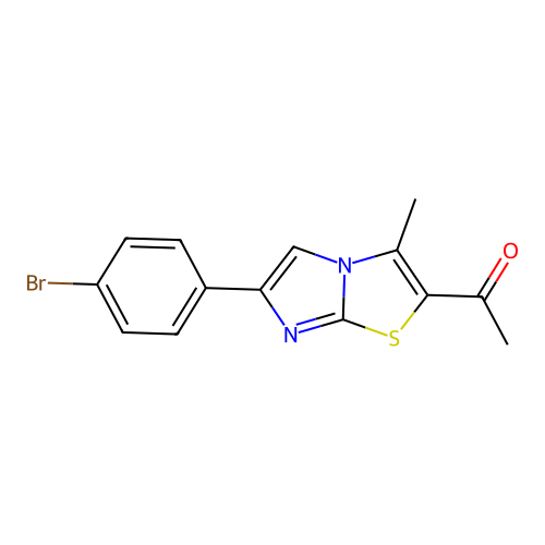 1-[6-(4-Bromophenyl)-3-methylimidazo[2,1-b][1,3]thiazol-2-yl]-1-ethanone structure