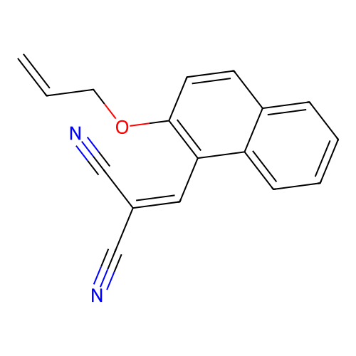2-{[2-(Allyloxy)-1-naphthyl]methylene}malononitrile structure
