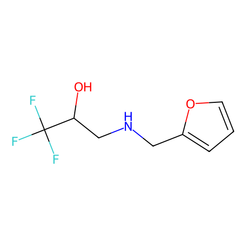 1,1,1-Trifluoro-3-{[(furan-2-yl)methyl]amino}propan-2-ol structure