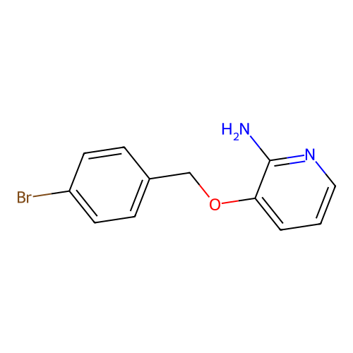 3-[(4-Bromophenyl)methoxy]pyridin-2-amine structure