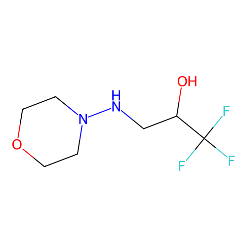 1,1,1-Trifluoro-3-[(morpholin-4-yl)amino]propan-2-ol structure