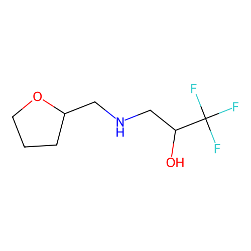 1,1,1-Trifluoro-3-{[(oxolan-2-yl)methyl]amino}propan-2-ol structure