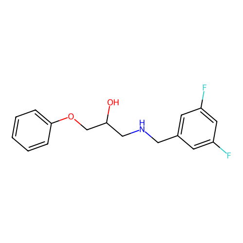 1-[(3,5-Difluorobenzyl)amino]-3-phenoxy-2-propanol structure