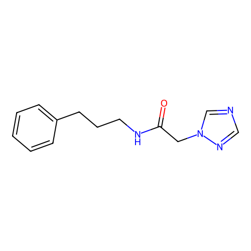 N-(3-Phenylpropyl)-1H-1,2,4-triazole-1-acetamide structure