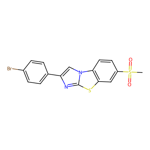 2-(4-Bromophenyl)-6-methylsulfonylimidazo[2,1-b][1,3]benzothiazole structure