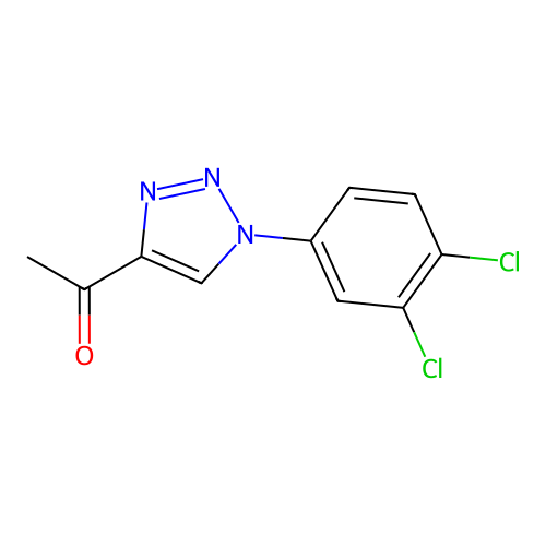 1-[1-(3,4-dichlorophenyl)-1H-1,2,3-triazol-4-yl]-1-ethanone structure