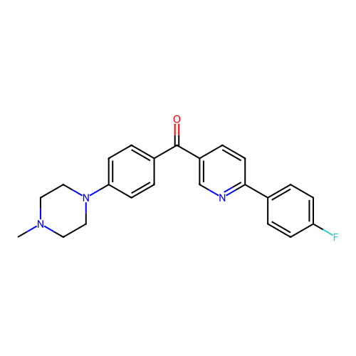 [6-(4-Fluorophenyl)-3-pyridinyl][4-(4-methylpiperazino)phenyl]methanone structure