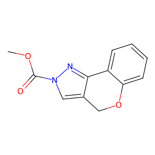 methyl chromeno[4,3-c]pyrazole-2(4H)-carboxylate structure