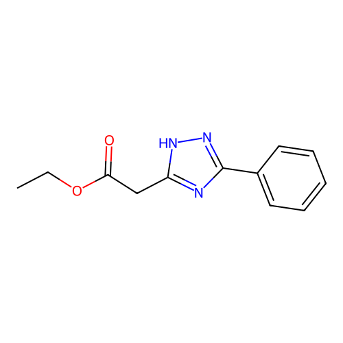 ethyl 2-(5-phenyl-4H-1,2,4-triazol-3-yl)acetate structure