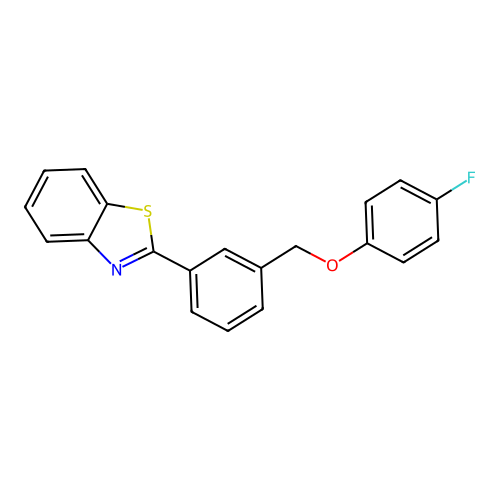 2-{3-[(4-Fluorophenoxy)methyl]phenyl}-1,3-benzothiazole structure