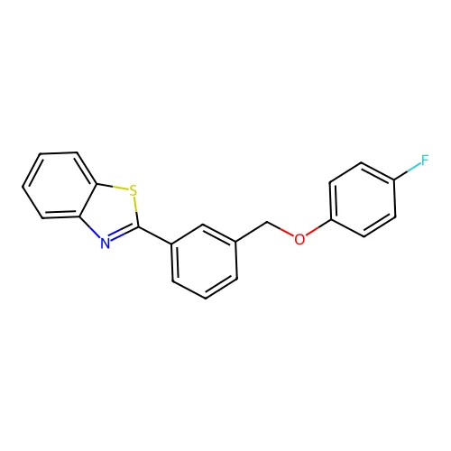2-[3-[(4-氟苯氧基)甲基]苯基]-1,3-苯并噻唑 structure