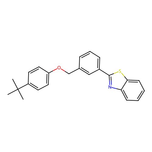2-{3-[(4-Tert-butylphenoxy)methyl]phenyl}-1,3-benzothiazole structure