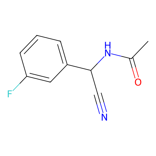 N-[cyano(3-fluorophenyl)methyl]acetamide structure