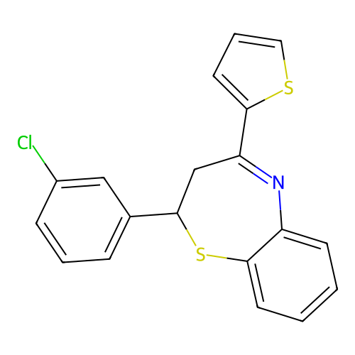 2-(3-Chlorophenyl)-4-(2-thienyl)-2,3-dihydro-1,5-benzothiazepine structure
