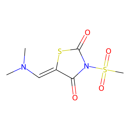 5-(Dimethylaminomethylidene)-3-methylsulfonyl-1,3-thiazolidine-2,4-dione structure