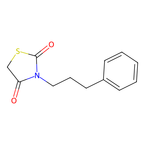 3-(3-Phenylpropyl)-1,3-thiazolidine-2,4-dione structure