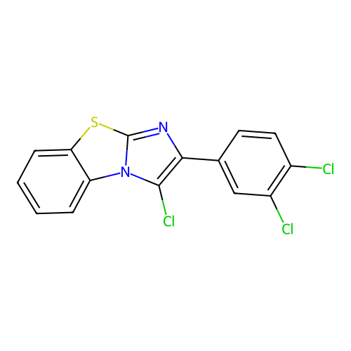 3-Chloro-2-(3,4-dichlorophenyl)imidazo[2,1-b][1,3]benzothiazole structure