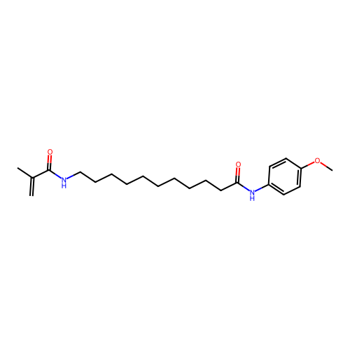 N-(4-methoxyphenyl)-11-(2-methylprop-2-enoylamino)undecanamide structure