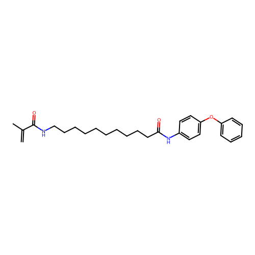 11-(2-methylprop-2-enoylamino)-N-(4-phenoxyphenyl)undecanamide structure