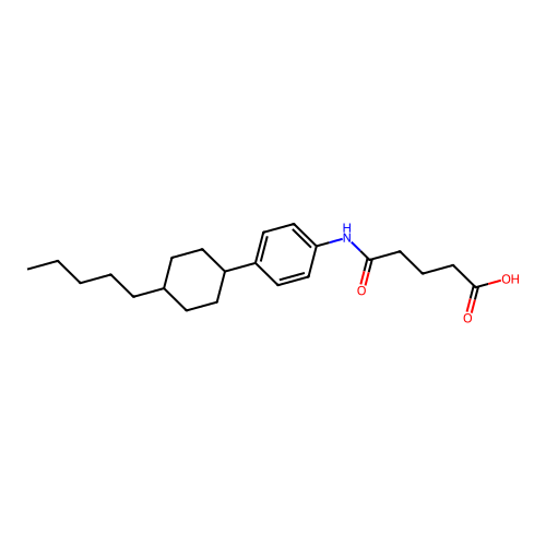 5-Oxo-5-[4-(4-pentylcyclohexyl)anilino]pentanoic acid structure