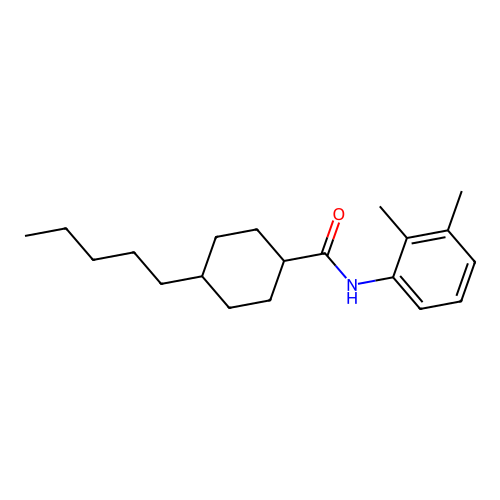 N-(2,3-dimethylphenyl)-4-pentylcyclohexane-1-carboxamide structure
